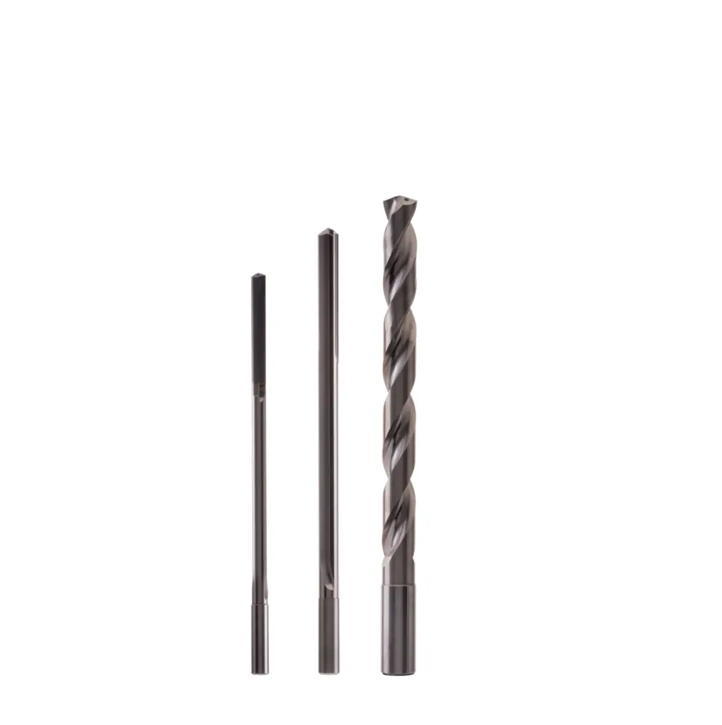 Punte speciali extralunghe in M.D. per foratura profonda lavorazione acciai, ghisa , alluminio